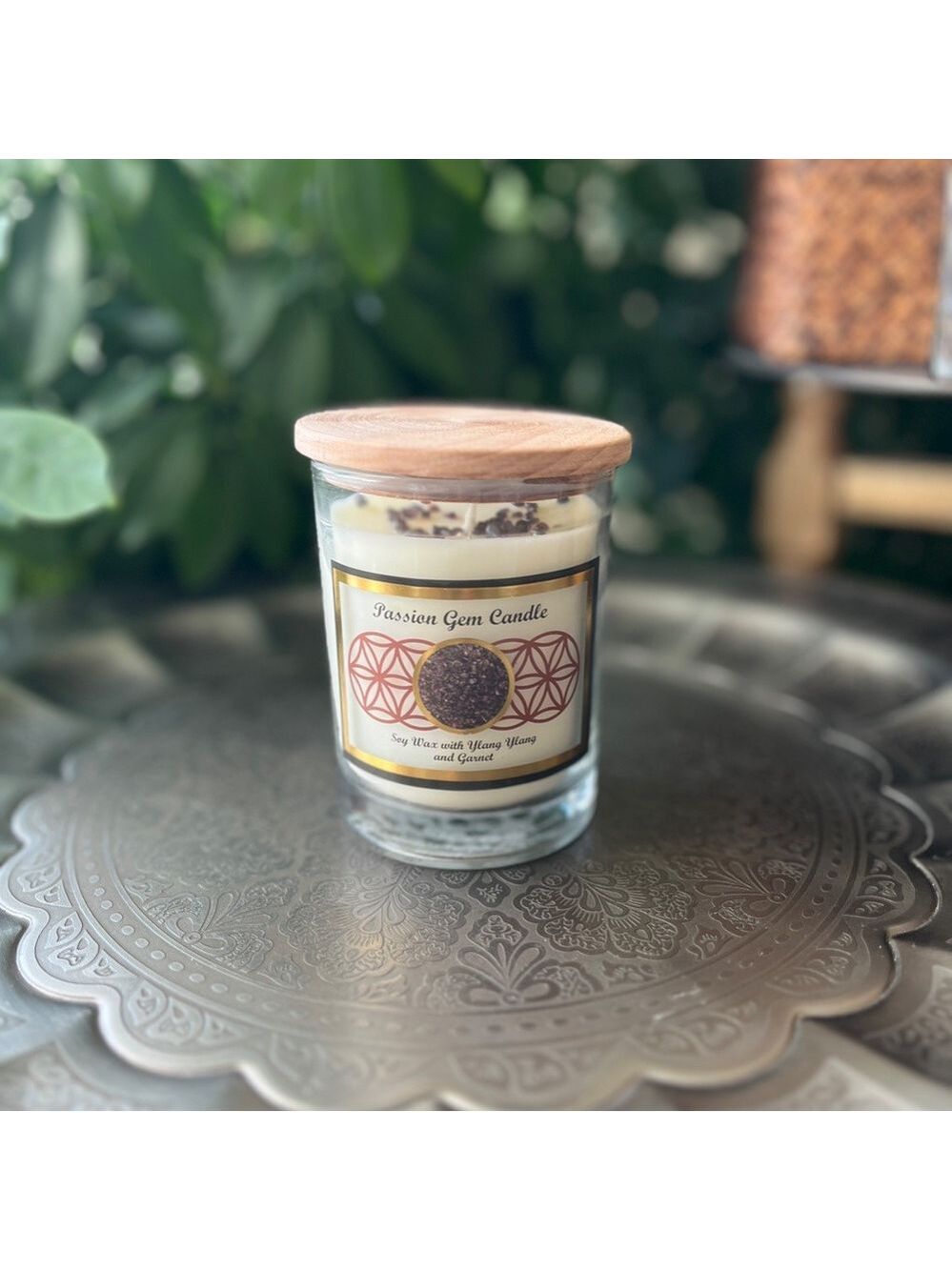 Soy Candle with Ylang Ylang and Garnet